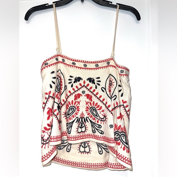 Free people flirt alert embroidered boho tube top small - Picture 2 of 5